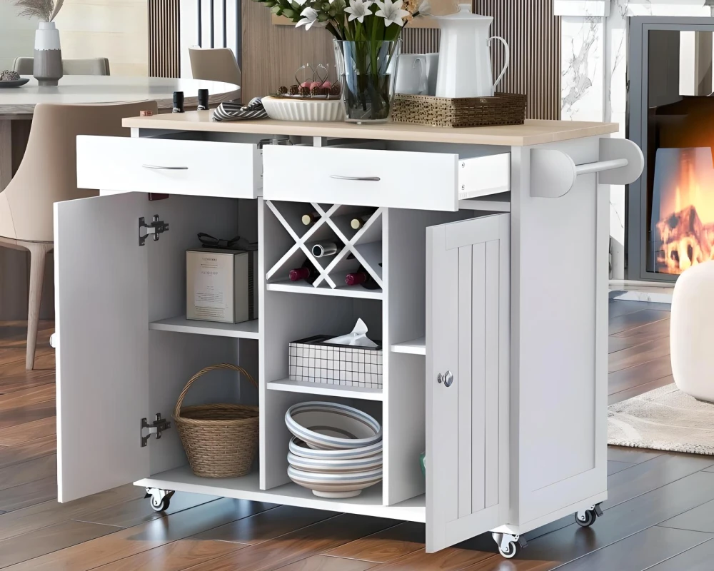 kitchen utility carts with wheels